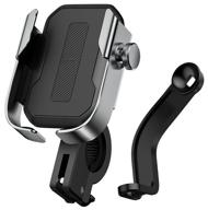 baseus armor motorcycle gravity mount silver logo