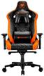 gaming chair cougar armor titan, upholstery: imitation leather, color: black/orange logo