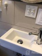 картинка 1 прикреплена к отзыву White Porcelain Vessel Sink And Faucet Combo For Bathroom Countertop Bowl Sink With Pop Up Drain Chrome - Eclife T03 от Mick Ohlrogge