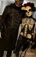 картинка 1 прикреплена к отзыву Women Halloween Skull Print Jumpsuit Outfit Long Sleeve Costume от Jonathan Roloff