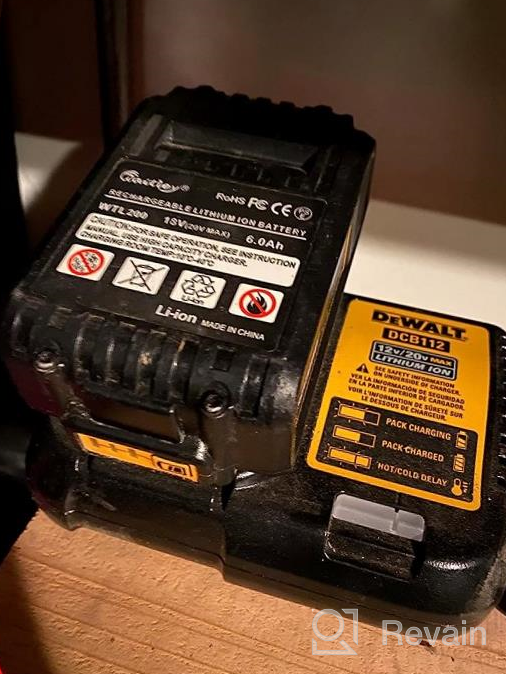 img 1 attached to Power Up Your Dewalt Tools With Waitley DCB200 20V Max 6.0Ah Lithium Ion Replacement Battery review by Paul Walton
