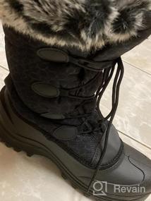 img 6 attached to Non-Slip Water Resistant Winter Shoes: Mid-Calf Women'S Snow Boots For Outdoor Warmth