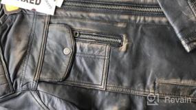 img 5 attached to Mens Genuine Sheepskin Leather Jacket - Vintage Distressed Look | Brandslock