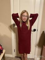 картинка 1 прикреплена к отзыву Платье-свитер на длительные рукава с мокрым воротником для девочек от Amazon Essentials с приятной на ощупь текстурой. от Stacy Glasrud