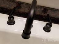 картинка 1 прикреплена к отзыву Oil Rubbed Bronze Widespread Bathroom Faucet With Drain And Supply Lines - Retro 2-Handled Vanity Faucet For 3-Hole Sink Basin By WOWOW от Bernard Larjin