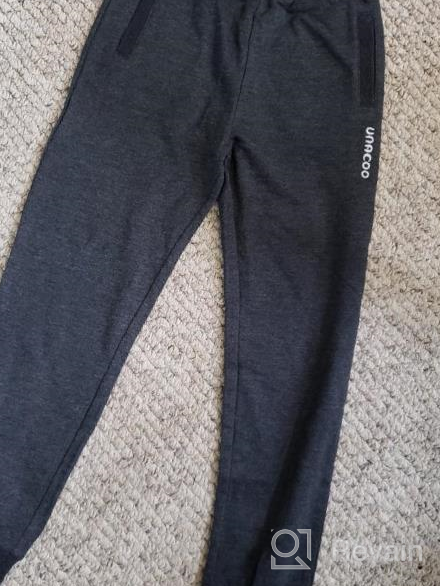 img 1 attached to 👖 Comfy UNACOO Girls Sweatpants with Elastic Waistband and Pull-On Design review by Lucia Sempf