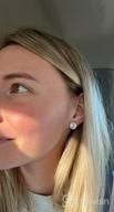 img 1 attached to Sparkle Without The Pain: YOQUCOL'S 8MM Clip-On Stud Earrings With Shimmering Cubic Zirconia Crystals For Women And Girls review by Nick Morales