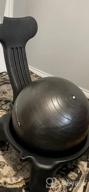 img 1 attached to Pharmedoc Exercise Ball Chair With Back Support For Home And Office W/Exercise Yoga Balance Ball, Pump, Removable Back & Lockable Wheels review by Mark Callaham