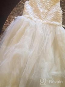 img 7 attached to Custom Rhinestone Belt Girls Dress for Communion, Wedding & Flower Girl Dresses - Sizes 2-14
