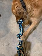 img 1 attached to Unleash Fun And Training With Zutesu Dog Chew Toy 2 Pack: Indestructible Rope Toy For Aggressive Chewers And Teething Puppies review by Alicia Jones