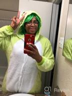 img 1 attached to Frog Kigurumi Sleepsuit Costume Cosplay Onesie Pajamas For Halloween By INewbetter review by Joseph Brendemuehl
