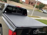 img 1 attached to MaxMate Soft Roll-Up Truck Bed Tonneau Cover Compatible With 2004-2015 Nissan Titan 5.5' Bed TCN169032 Vinyl review by Corey Michaels