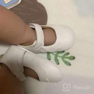 img 1 attached to Premium Baby Girl Shoes | Infant Toddler Walking Soft Sole Mary Jane Prewalkers Crib Wedding Dress review by Micah Manus