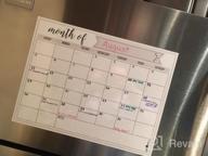 img 1 attached to PlanOvation Magnetic Dry Erase Refrigerator Calendar - Large Whiteboard Monthly Planner Magnet review by Kyle Collins