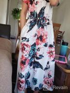 img 1 attached to LYXIOF Floral Dresses with Convenient Pockets for Girls' Casual Clothing review by Harry Ashcraft