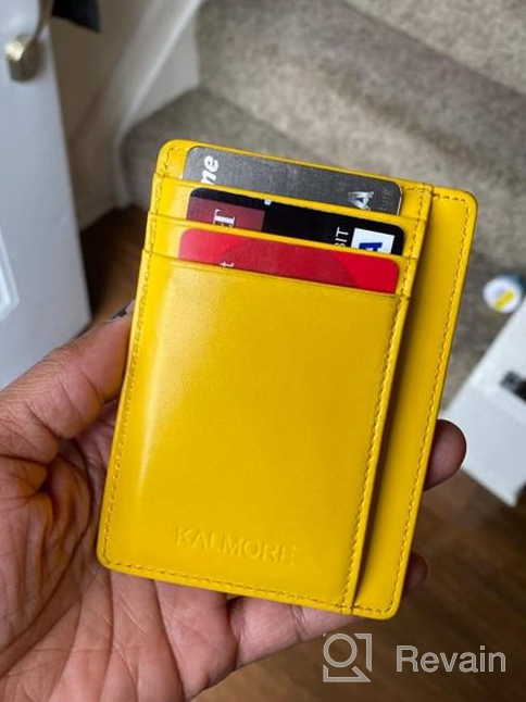 img 1 attached to Credit Genuine Leather Minimalist Blocking Men's Accessories for Wallets, Card Cases & Money Organizers review by Yiorgos Reynolds