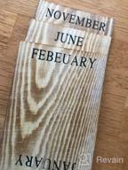 img 1 attached to MyGift Vintage Gray Solid Wood Desktop Block Perpetual Calendar, Wooden Tiles Month, Date And Day review by Mariah Ray