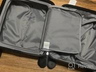 img 1 attached to Lightweight 20'' Hardside Suitcase With Spinner Wheels & TSA Lock - Hanke Upgrade Airline Approved Carry On Luggage review by Carl Estell