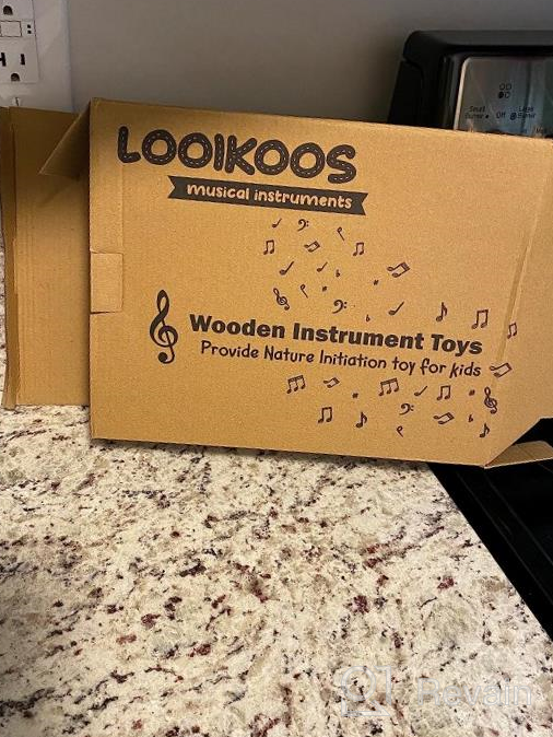 img 1 attached to Natural Wooden Percussion Instruments Toy Set For Toddlers - Educational Musical Toys With Storage Bag For Boys And Girls By LOOIKOOS review by Joseph Quade