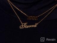 img 1 attached to Custom Personalized Name Necklace with Heart Charm Pendant 📿 - Aoloshow Gold Jewelry for Graduation, Teen Girls, and Women review by Todd Raynie