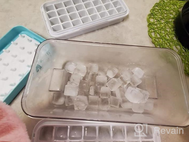 img 1 attached to Store More And Chill Better With HMASYO'S 64-Piece Ice Cube Tray Set: Stackable, Easy Release, And Perfect For Any Drink! review by Ruben Jamrock