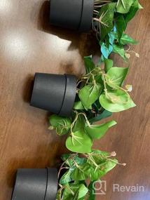 img 7 attached to COCOBOO 3 упаковки искусственных растений, маленькие искусственные растения с пластиковыми горшками, искусственные настольные растения в горшках для офиса, домашняя полка, декор в помещении, на открытом воздухе