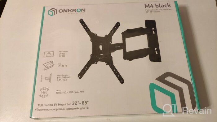 img 3 attached to Swivel Arm for TV 32"-65" ONKRON M4, black review by Bambang Tjahaya ᠌