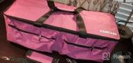 img 1 attached to Purple KGMCARE Double-Layer Carrying Bag For Cricut Explore Air And Maker - Travel Tote For Cutting Machine & Supplies review by Joseph Flamm