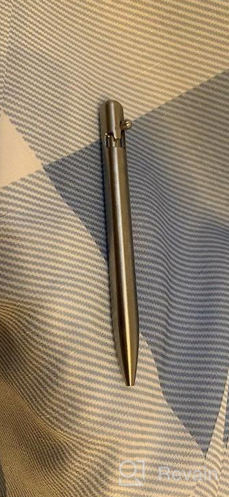 img 1 attached to Raw Brass Bolt Action Retractable Ballpoint Pen With Gift Case - Luxury Executive Metal Ink Refillable Business Office EDC Pen For Men & Women review by Christian Bennett
