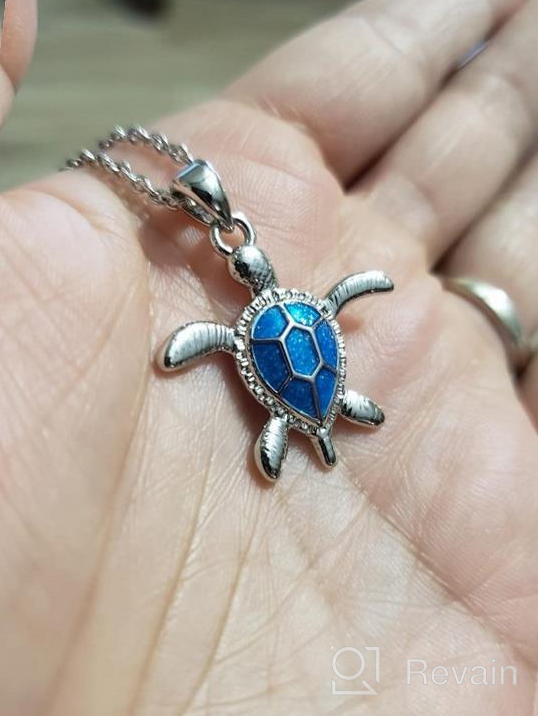 img 1 attached to 🐢 Exquisite Turtle Jewelry Set: Turtle Necklace, Turtle Ring, Shell Necklace, and Starfish Necklace - Perfect Gifts for Women, Moms, and Sea Life Enthusiasts review by Patrick Martin