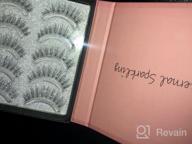 img 1 attached to Wispies Fake Eyelashes Wenida 5 Pairs 100% Handmade Reusable Long Strip Lashes Natural Look False Eyelashes review by Julio Rattanajatuphorn