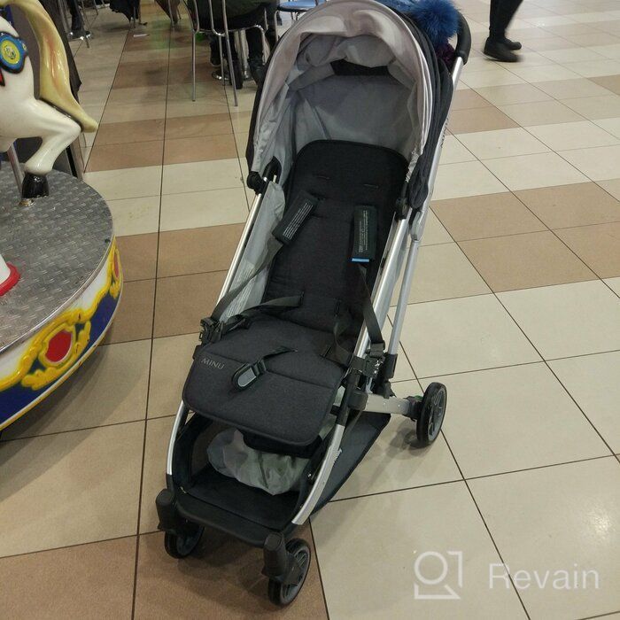 img 1 attached to 👶 UPPAbaby MINU Stroller + MESA Adapter - Jake: Stylish Black Melange Design with Carbon and Black Leather Accents review by Kio Walker ᠌