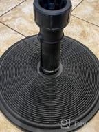 img 1 attached to Heavy-Duty Prefilled Patio Umbrella Base By FRUITEAM - 22Lbs Assembly With 17.5" Round Weight Base And 2022 New Pole Holder For Market Table, Yard, Garden, Deck, And Porch review by Isaiah Edgar