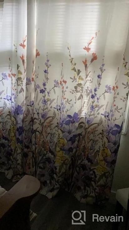 img 1 attached to 🌸 Kotile Floral Curtains for Bedroom Girls - Red Pink 95 Inch Length, 2 Panel Set: Grommet Print Flower Pattern, Thermal Insulated Room Darkening Curtains for Living Room review by Charlie Maadhadians