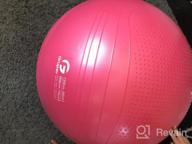 img 1 attached to Extra Thick Exercise Ball For Workout Fitness Balance - Gruper Yoga Ball In 45-75Cm - Anti Burst Yoga Chair For Home And Office With Hand Pump & Workout Guide Access Included review by Adam Allard