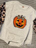 img 1 attached to 🎃 Pumpkin Sweatshirt Romper for Baby Halloween Outfit - Unisex Long Sleeve Onesie, Fall Halloween Baby Clothes review by Johnathan Delic