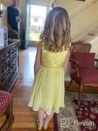 img 1 attached to Stylish Chiffon Summer Ruffled Bridesmaid Dresses for Girls - Perfect Wedding Attire review by Ruth Reyes