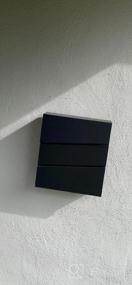 img 5 attached to Черный настенный почтовый ящик Decaller с замком - стильный и безопасный большой почтовый ящик для наружного использования, 14,4 x 13 x 4,2