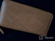 img 1 attached to Classic Leather Passport & Checkbook Holder: Timeless Men's Accessories with RFID Blocking review by Stuart Dunn