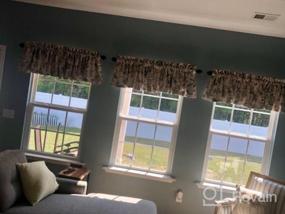 img 5 attached to H.VERSAILTEX Blackout Curtain Valances - Privacy Added Window Decoration For Kitchen, Living Room & Bathroom - 52" W X 18" L, Birds In Taupe