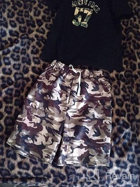 img 1 attached to Aalizzwell Toddler T Shirt Camouflage Clothes Boys' Clothing for Clothing Sets review by Michael Tarlue