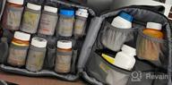 img 1 attached to Gray Medication Storage Bag With Fixed Pockets And Handle For Pills, Vitamins, And Medical Supplies - SITHON Travel Carrying Case Manager And Pill Bottle Organizer review by Dwayne Meurer