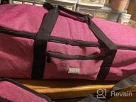 img 1 attached to 👜 KGMCARE Double-Layer Travel Tote Bag for Cricut Explore Air and Maker - Purple review by Sean Santhanam