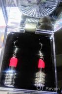 img 1 attached to DianaL Boutique Crystal Hot Pink Lipstick 3D Earrings - Designer Look, Gift Boxed Fashion Jewelry review by Epitome Ballard