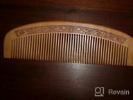 img 1 attached to Boar Bristle Hair Brush For All Hair Types With Wooden Comb & Travel Bag - Perfect Gift For Women, Men, And Kids review by Phillip Brown
