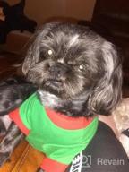 img 1 attached to DroolingDog Pet Dog Christmas T Shirt Funny Costume For Small Dogs, Green, XS review by Candy Malone