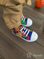 img 1 attached to 👟 Sesame Street Elmo Shoes: Hi Top Sneakers with Laces for Toddlers and Kids (Sizes 6-12) review by Roy Ramos