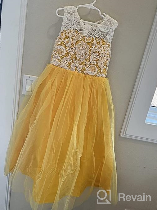 img 1 attached to Girls' Bridesmaid, 👗 Wedding, Pageant, Birthday, Evening Clothing review by Jessica Erwin