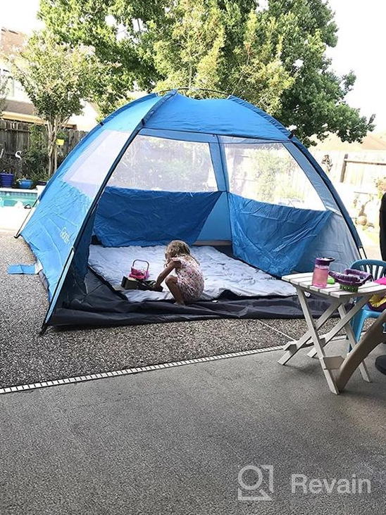 img 1 attached to UPF 50+ UV Protection Beach Tent For 3-7 People - Portable, Lightweight & Easy Setup Sun Shelter Canopy - Gorich Beach Shade Cabana review by Paul Newton