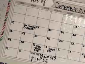 img 7 attached to PlanOvation Magnetic Dry Erase Refrigerator Calendar - Large Whiteboard Monthly Planner Magnet